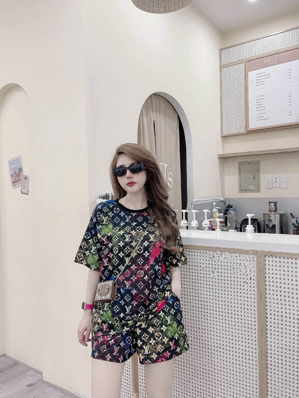 SET BỘ THỂ THAO ĐÙI LV ĐA SẮC -BTN291